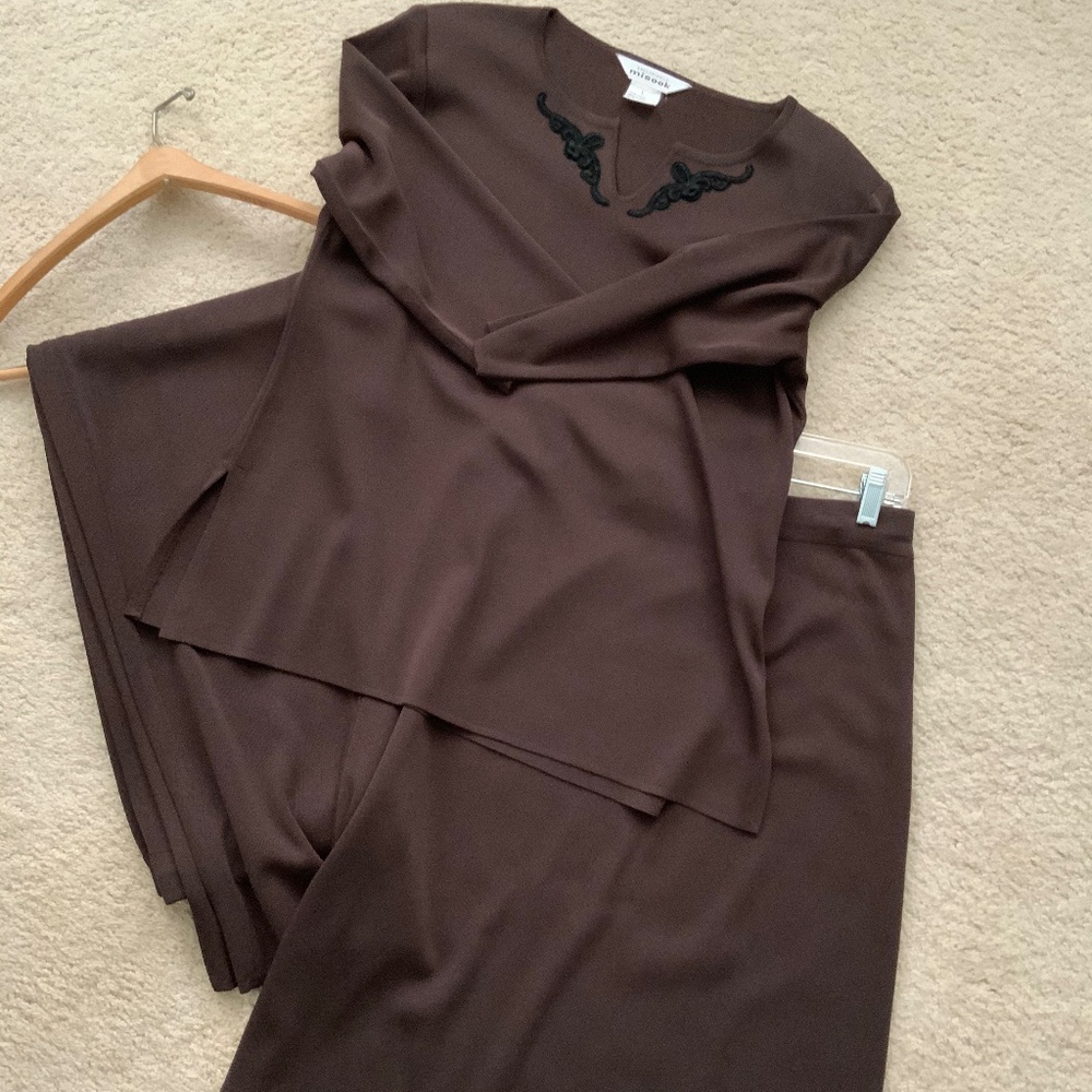 Brown misook 3 piece “suit”